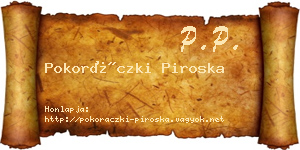 Pokoráczki Piroska névjegykártya